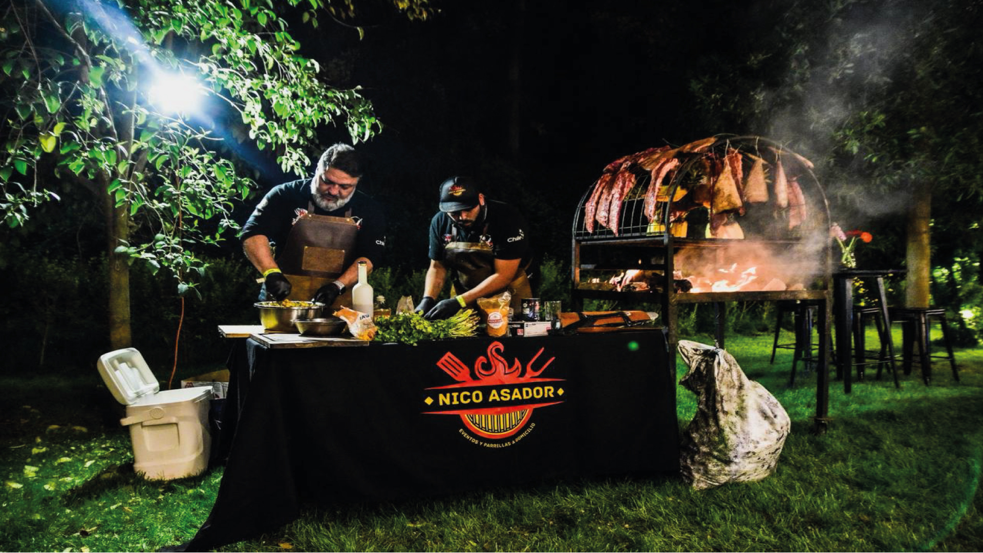 Evento privado con servicio de parrillero a domicilio